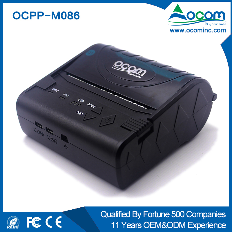Ocpp-M086 Nowe produkty Przenośna drukarka termiczna Bluetooth / WiFi 80mm