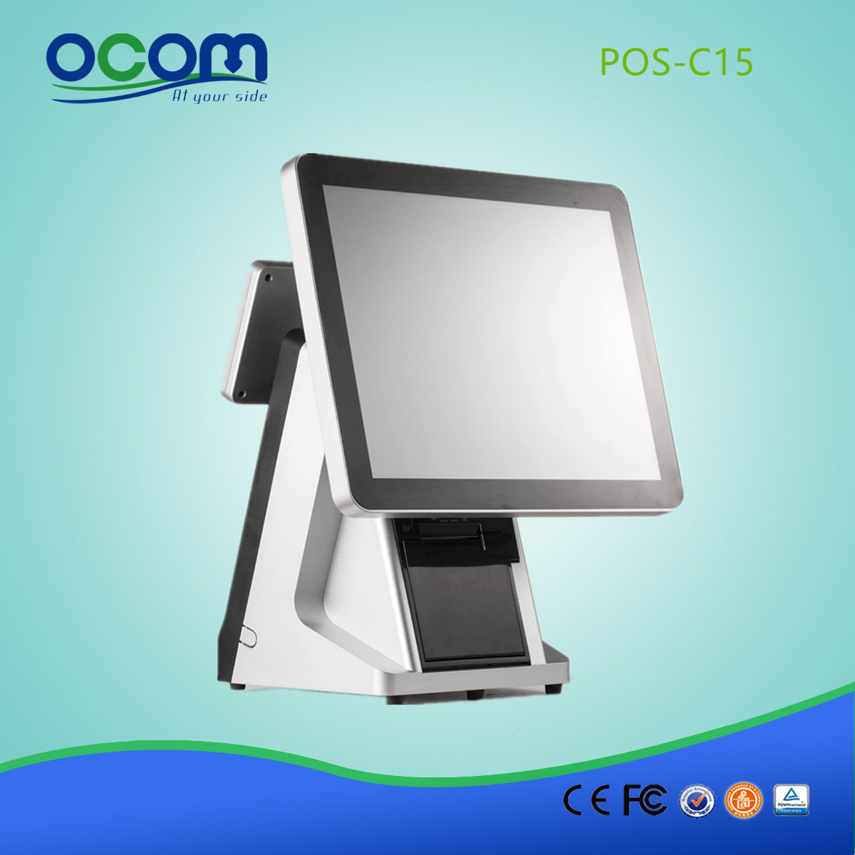 POS-C15-China wholesale hot selling  J1900 32G SSD all in one lottery pos terminal