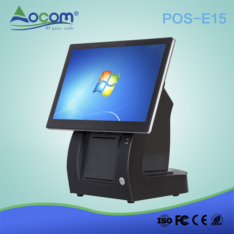 POS -E15.6 OCOM Supermarket Windows 15 بوصة pos تسجيل النقدية الإلكترونية
