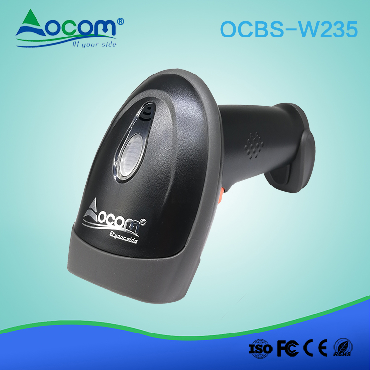 Sistema POS Lector de códigos QR inalámbrico Escáner de código de barras portátil Bluetooth 2D