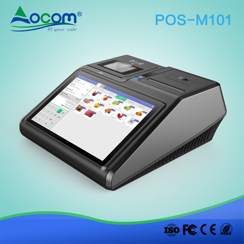 POS-M101 10.1 inch smart retail touch screen all in one windows 10 pos system for sale