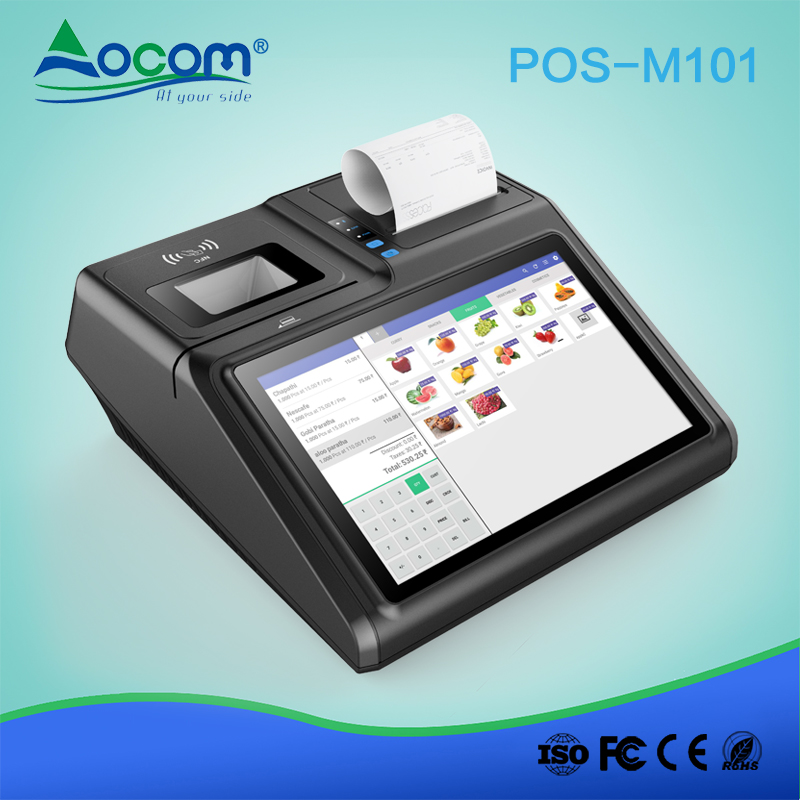 POS-M101-W 10inch desktop barcode scanner hardware Windows POS system