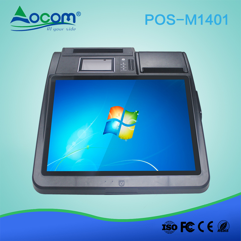 POS-M1401 14 '' Windows OS-tabletmachine Alles in één-touch-screen POS-terminal