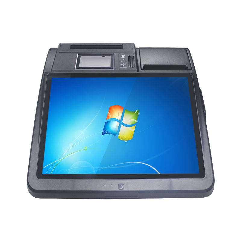 POS-M1401 touch restaurant android windows all in one pos with 80mm thermal printer