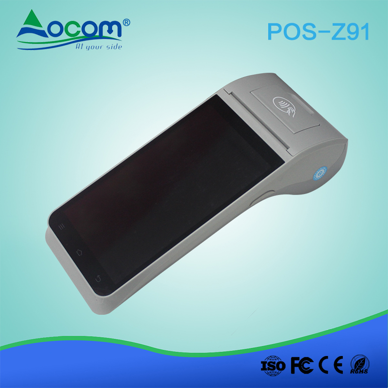 POS POS -Z91 Alles in een android handheld touchscreen pos systeemgebruik voor restaurantbetaling