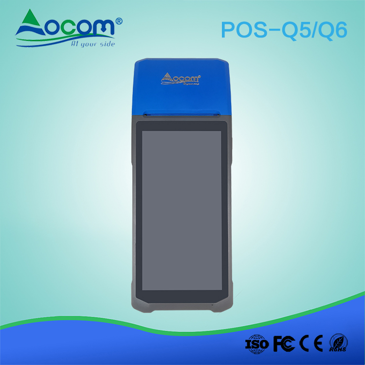 POS-Q5/Q6 Handheld POS Android PDA With Built In Thermal Printer