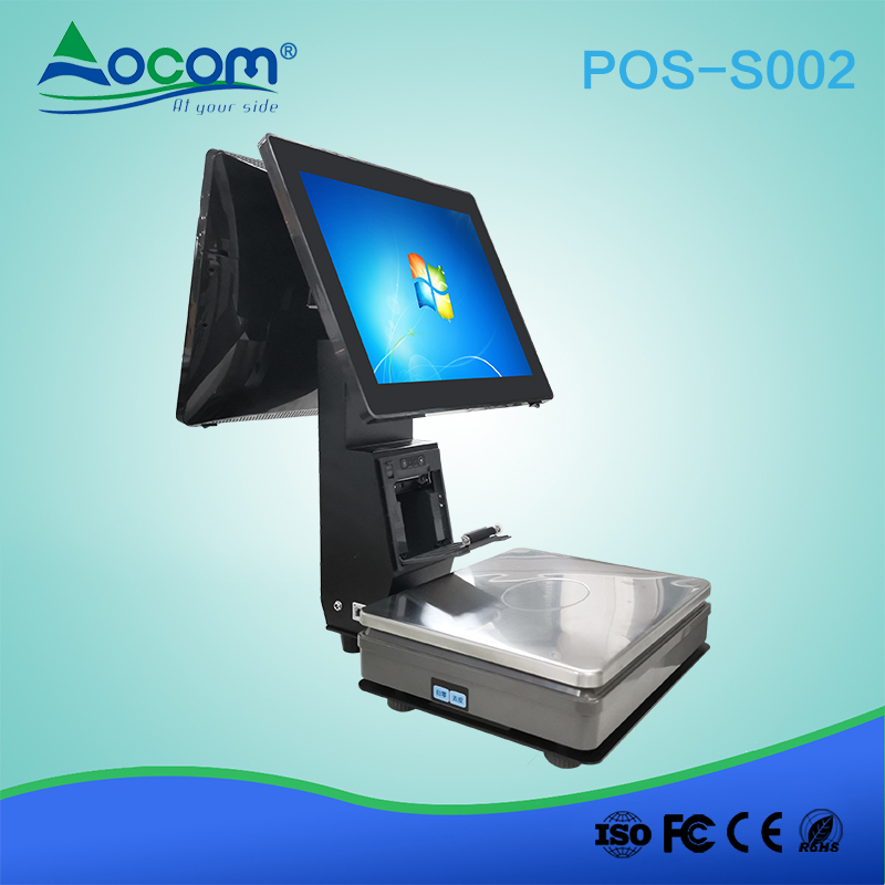 POS-S002 Wireless Weight Balance POS Scale With 58mm receipt printer
