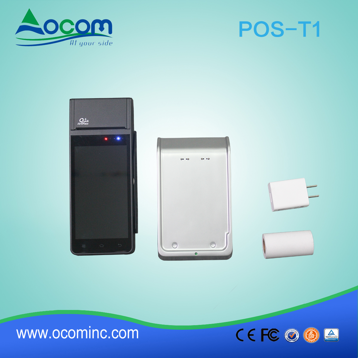 (POS -Z90) تصميم جديد محمول POS آلة مع طابعة حرارية 58mm