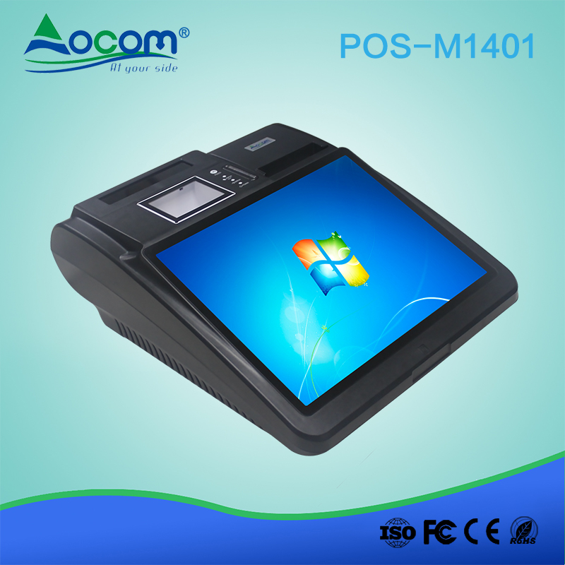 POS-M1401 Φορητή J1900 I3 I5 προαιρετική συσκευή χρέωσης POS Tablet