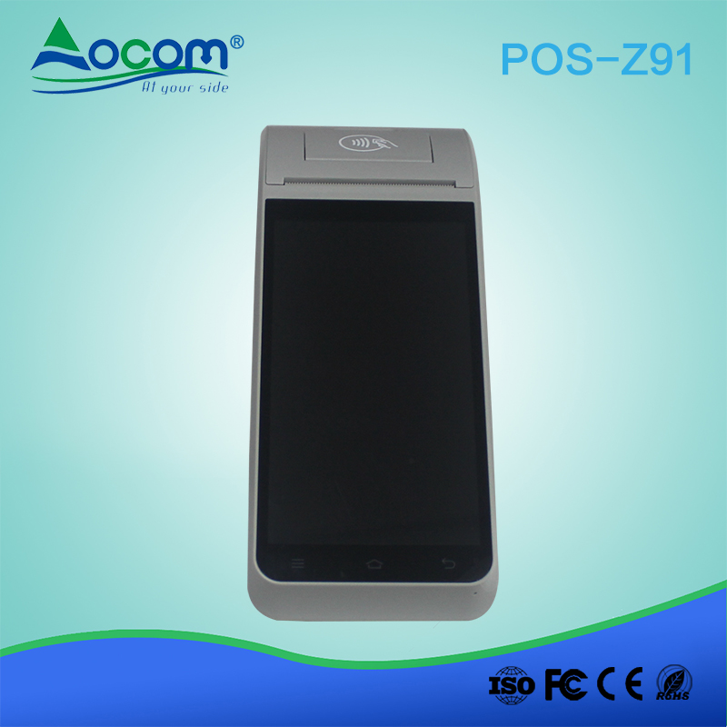 POS-Z91 5,5-дюймовый Android-отпечаток пальца pos КПК-терминал для системы заказа ресторана