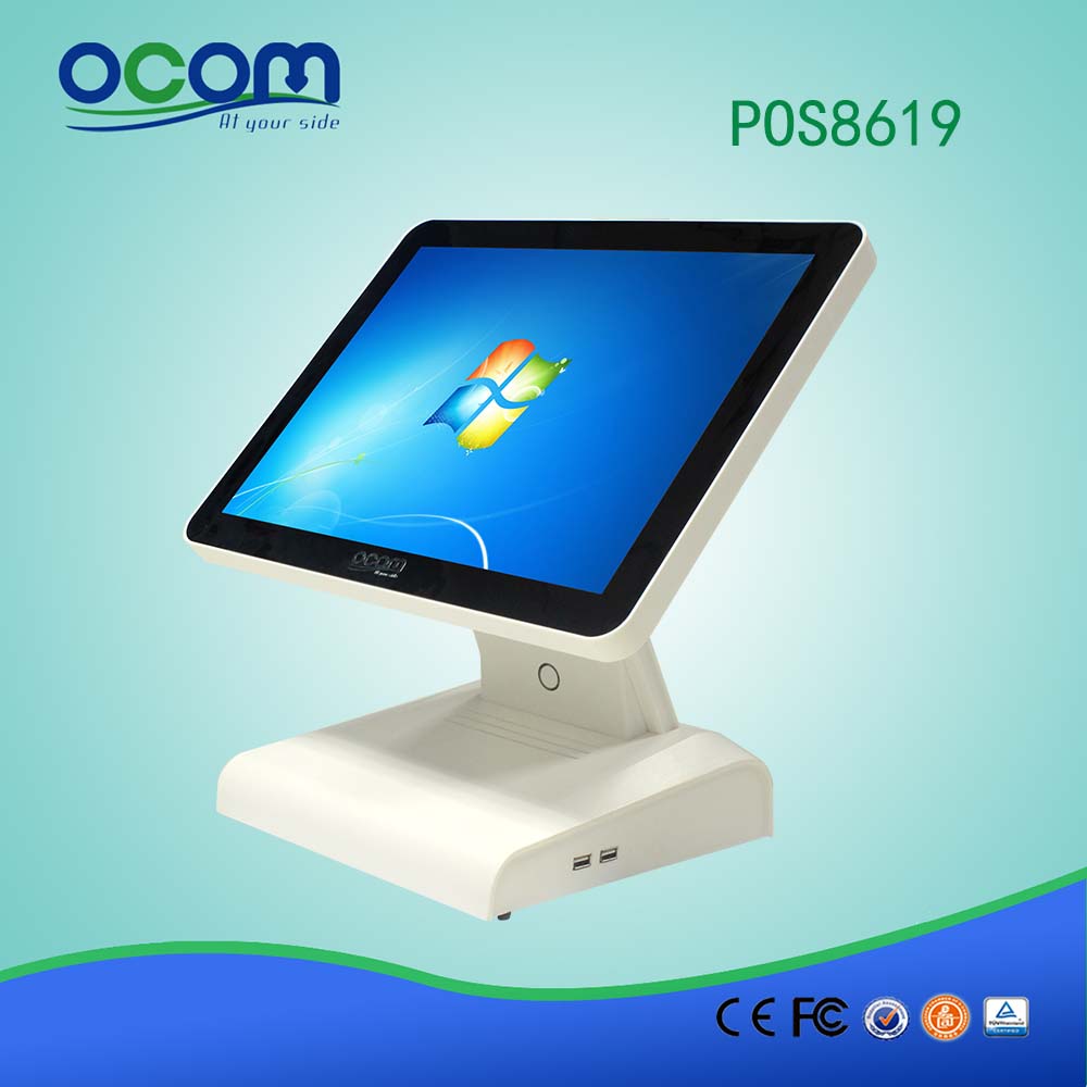 POS8619 Electronic touch screen cash register All in one pos touch terminal