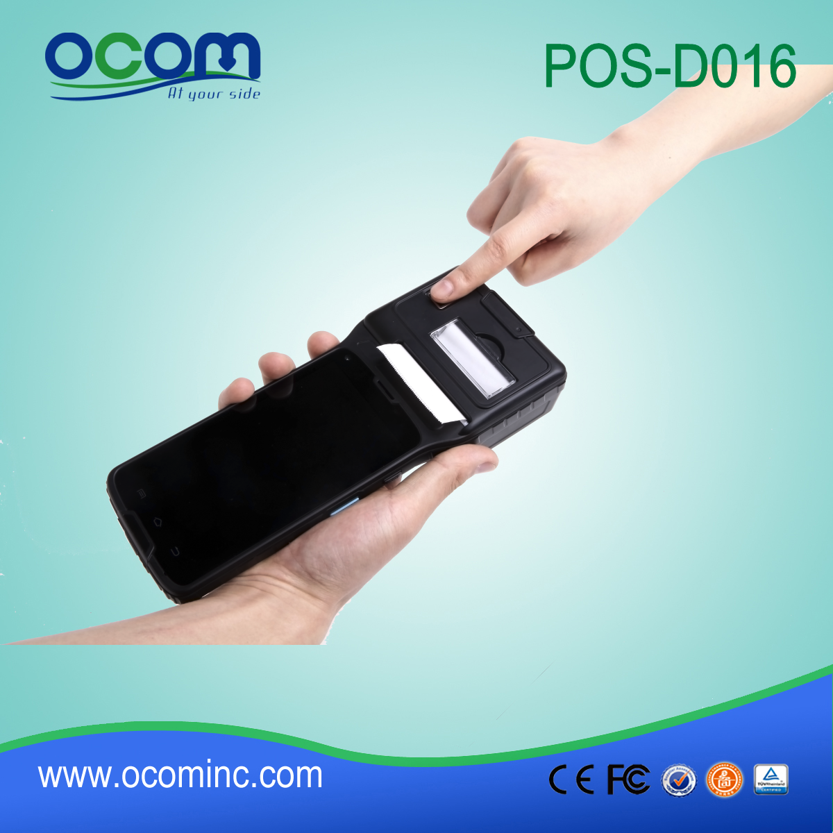 Portable Android 4.2.2 Pos Terminal with Pos Printer--OCBS-D016