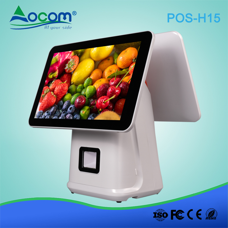 (POS-H15)Pos Machine Touch Screen Android Pos Terminal All in One Pos System with Cash Register