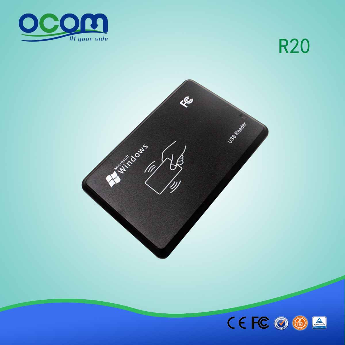 R20 Mini USB seriële Mifare ISO 14443A 13,56 mhz 125K RFID-kaartlezer