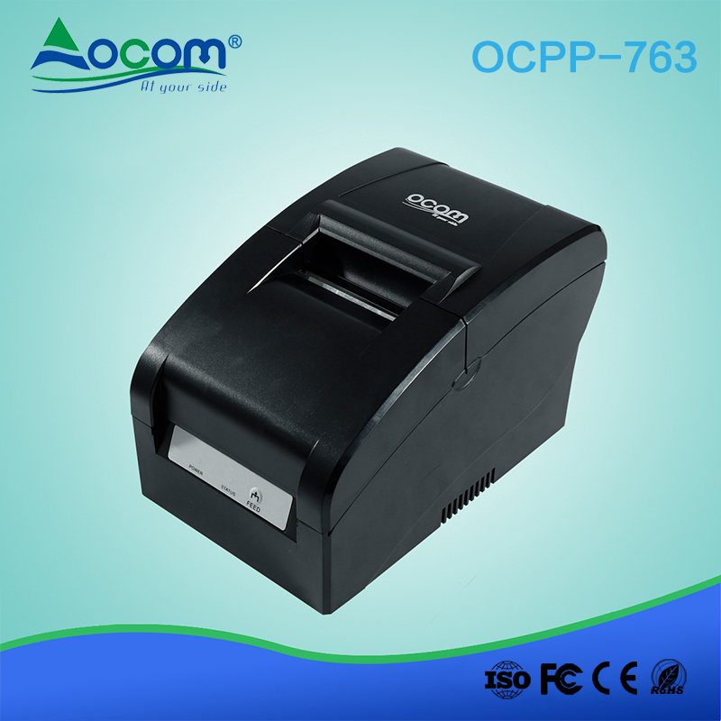 RS232 Auto Cutter QR Code POS Receipt Dot-matrix Printer
