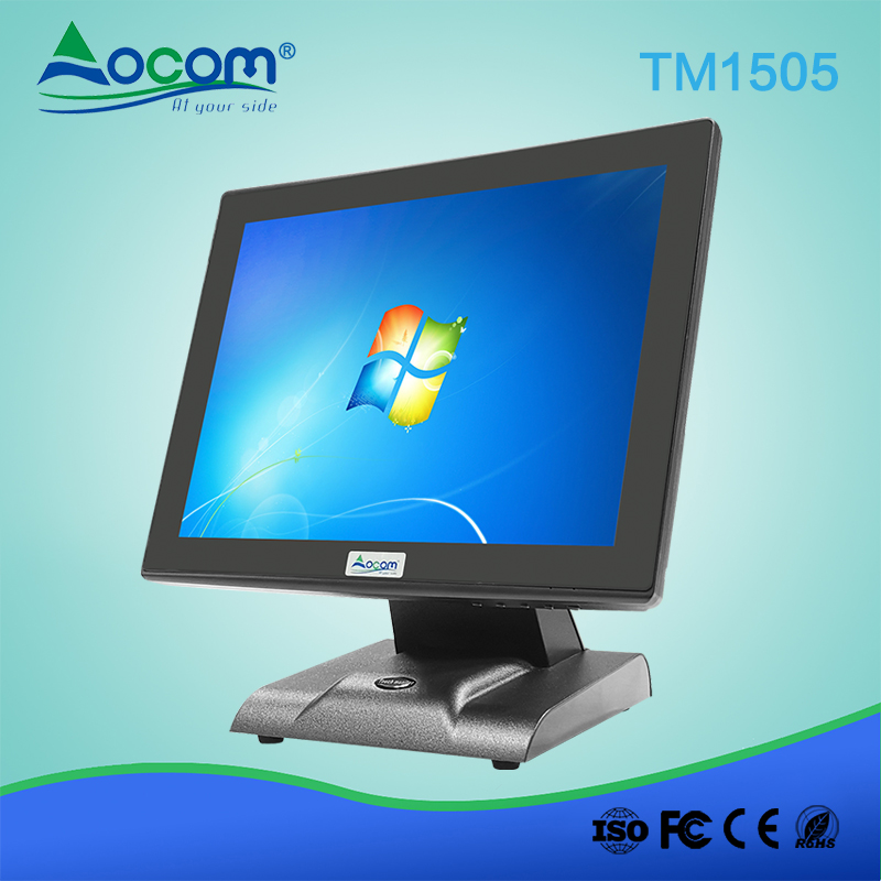 TM-1505 15 inch wall mount optional Touch Screen LCD monitor