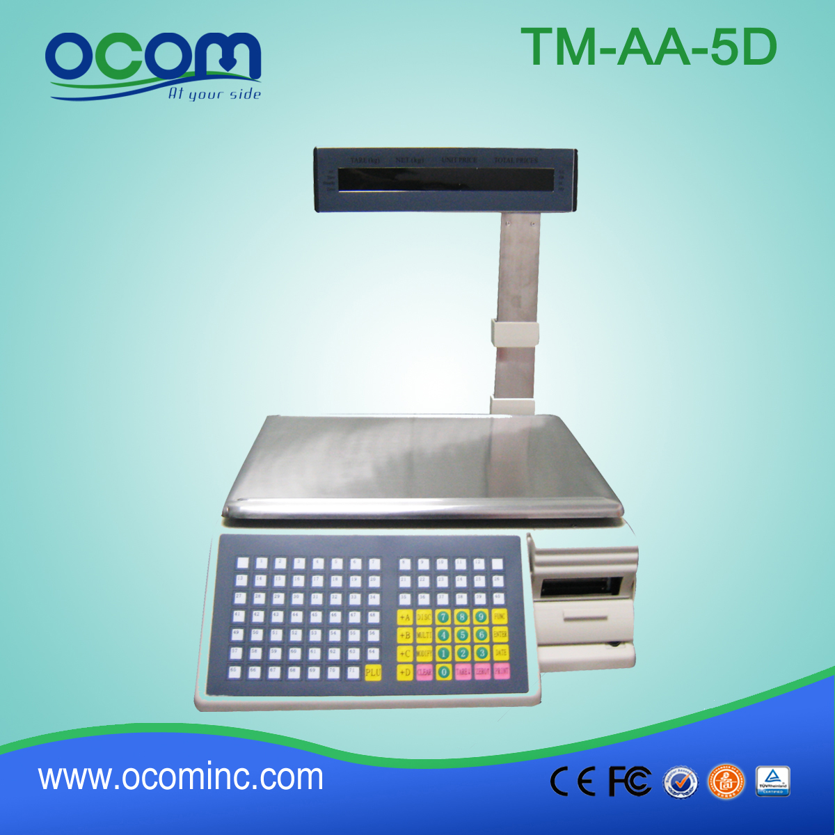 TM-A هايت الدقة الالكترونية الرقمية وزنها مقياس الطباعة الباركود