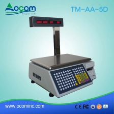 China TM-A Supermarkt Elektronische digitale weegschaal voor het afdrukken van streepjescodelabels fabrikant