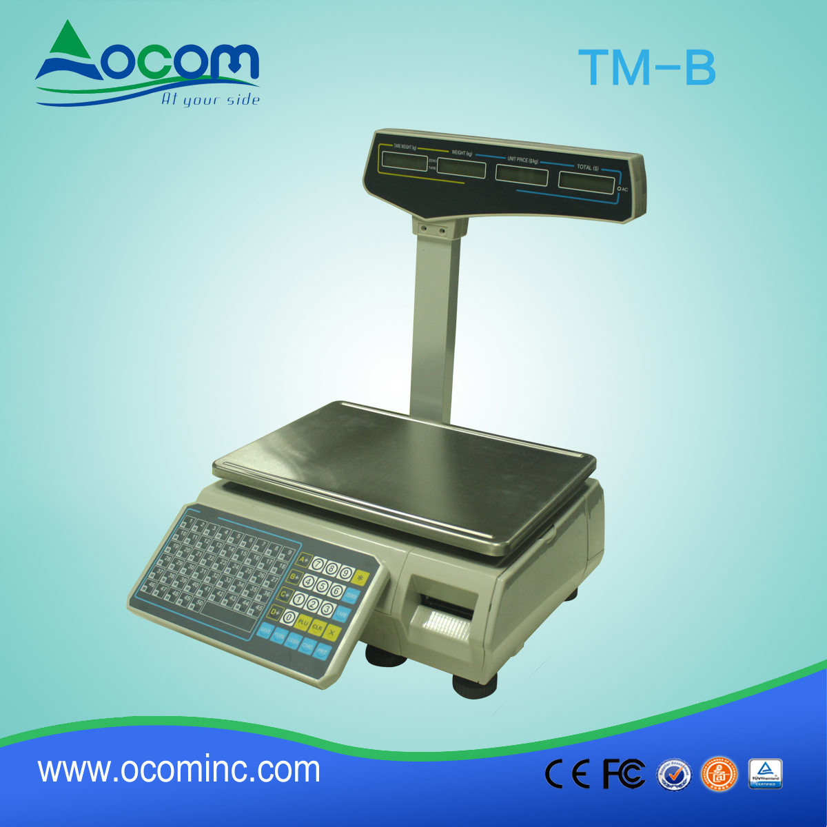 (TM-B) Hot venda supermercado escala thermalprinter