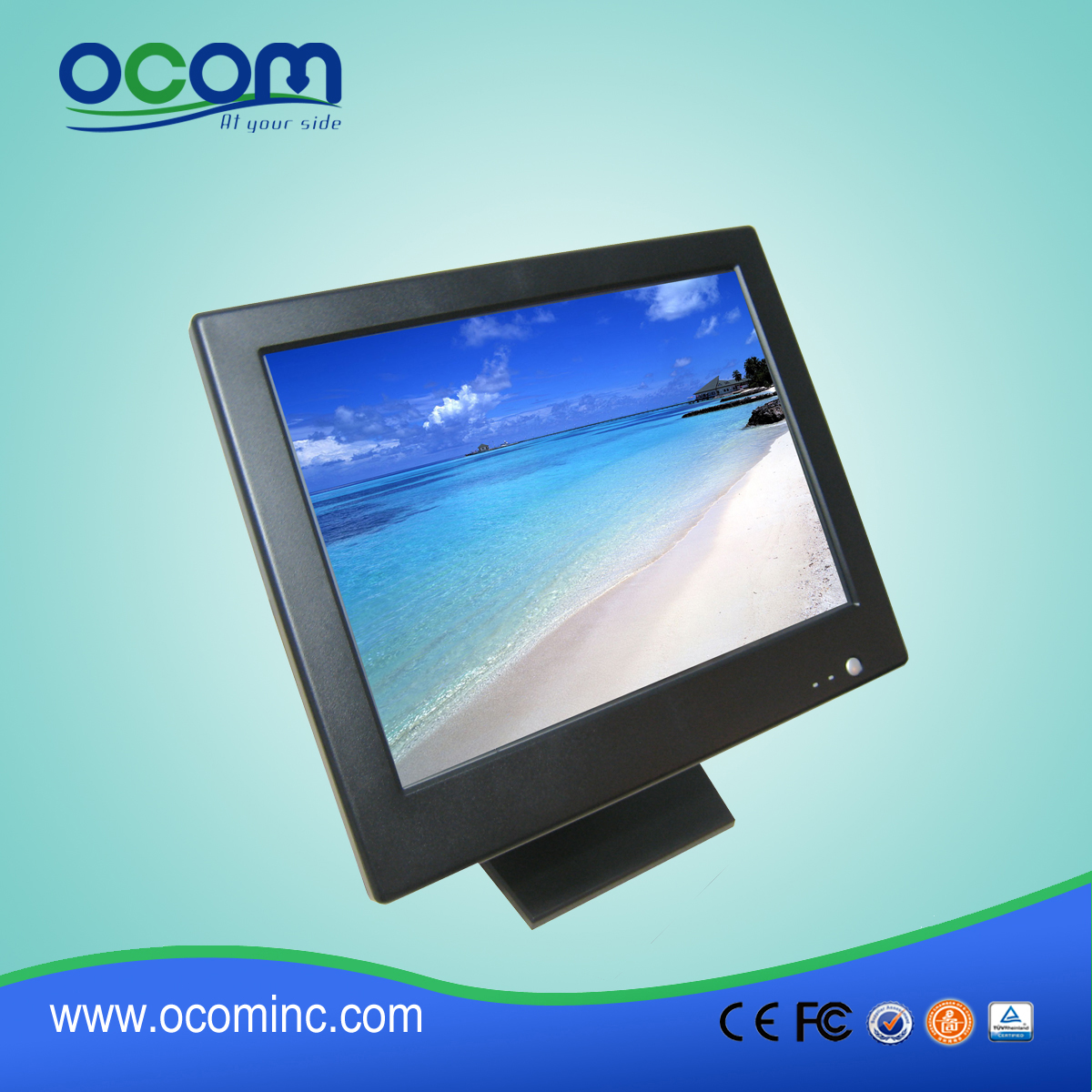 Monitor com alta resolução de tela de toque POS TM1502
