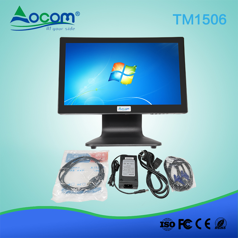 TM1506 High quality USB powered POS all in one touch screen monitor