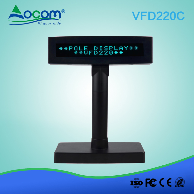 VFD220C Indoor Customer side 20 x 2 lines pole LCD VFD display