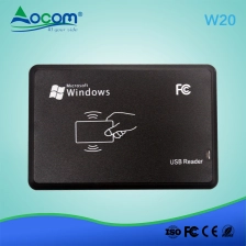 الصين W20 ISO14443 ISO15693 بروتوكول USB البسيطة الذكية قارئ بطاقة RFID والكاتب الصانع