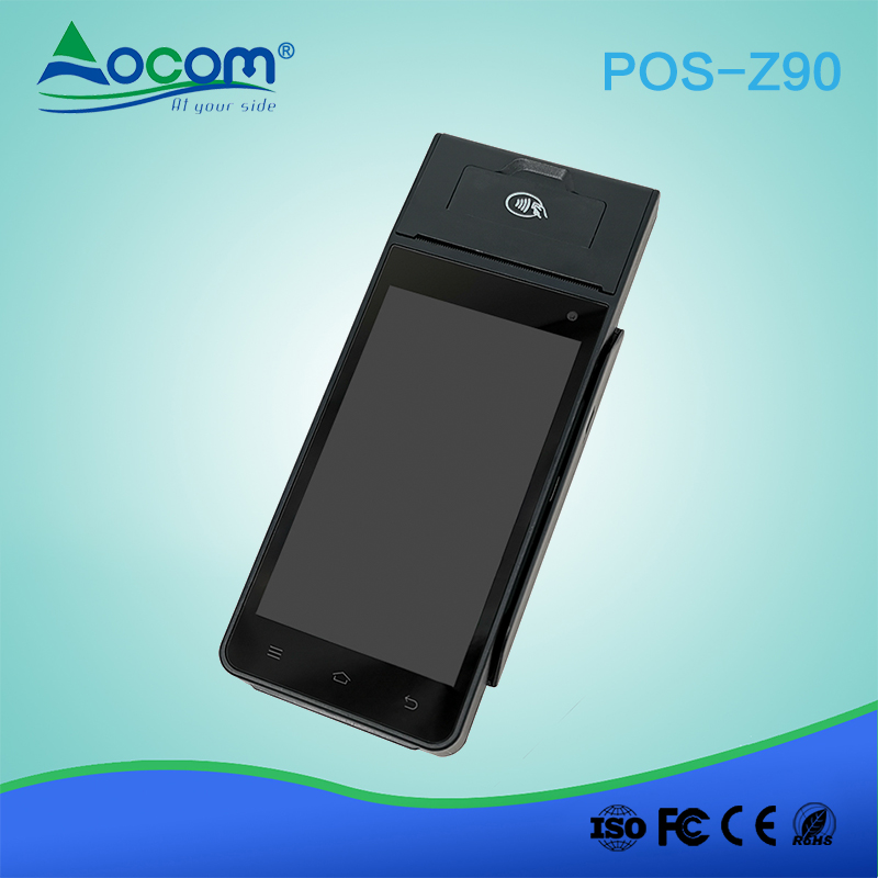 Z90 EMV PCI 58mm thermal printer android mobile payment terminal