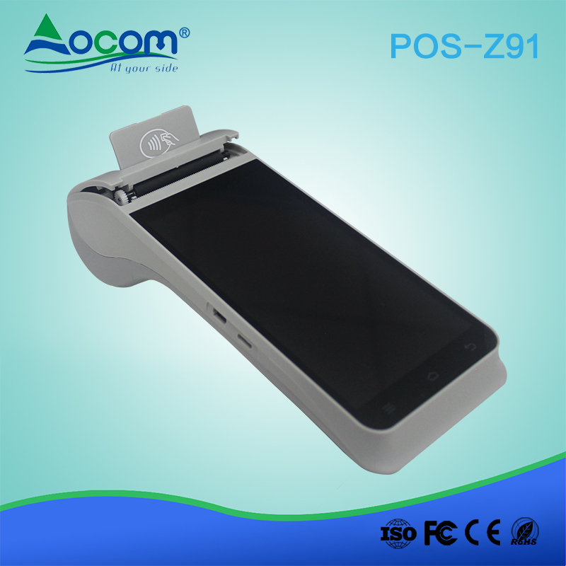 Z91 4G android handheld terminal pos inteligente com impressora