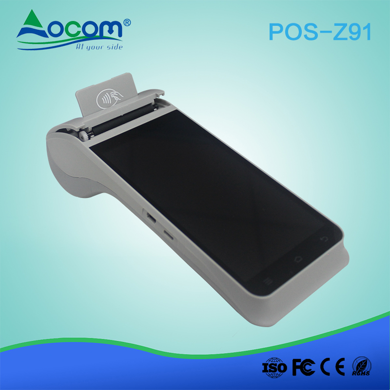 Terminal pos intelligent de poche Z91 4G android avec imprimante