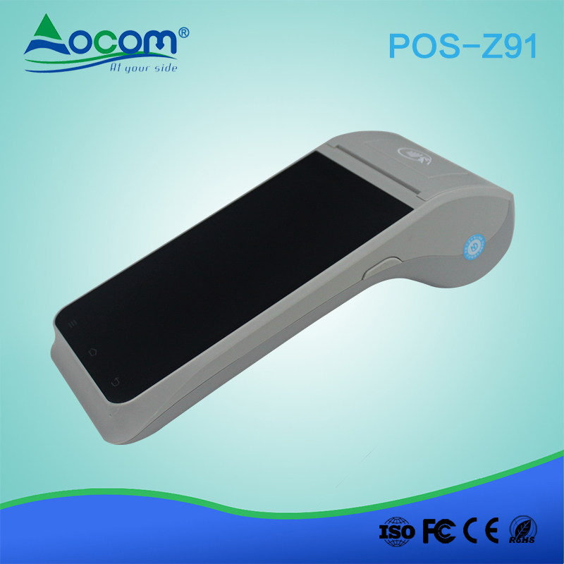 Z91 Android nfc pos-Zahlungsterminal mit Thermodrucker