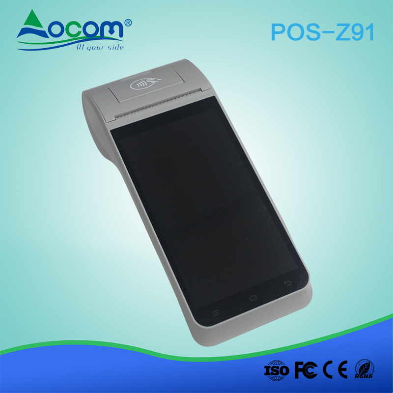 Z91 Robustes, tragbares 4G-Smartcard-Zahlungsterminal mit Drucker