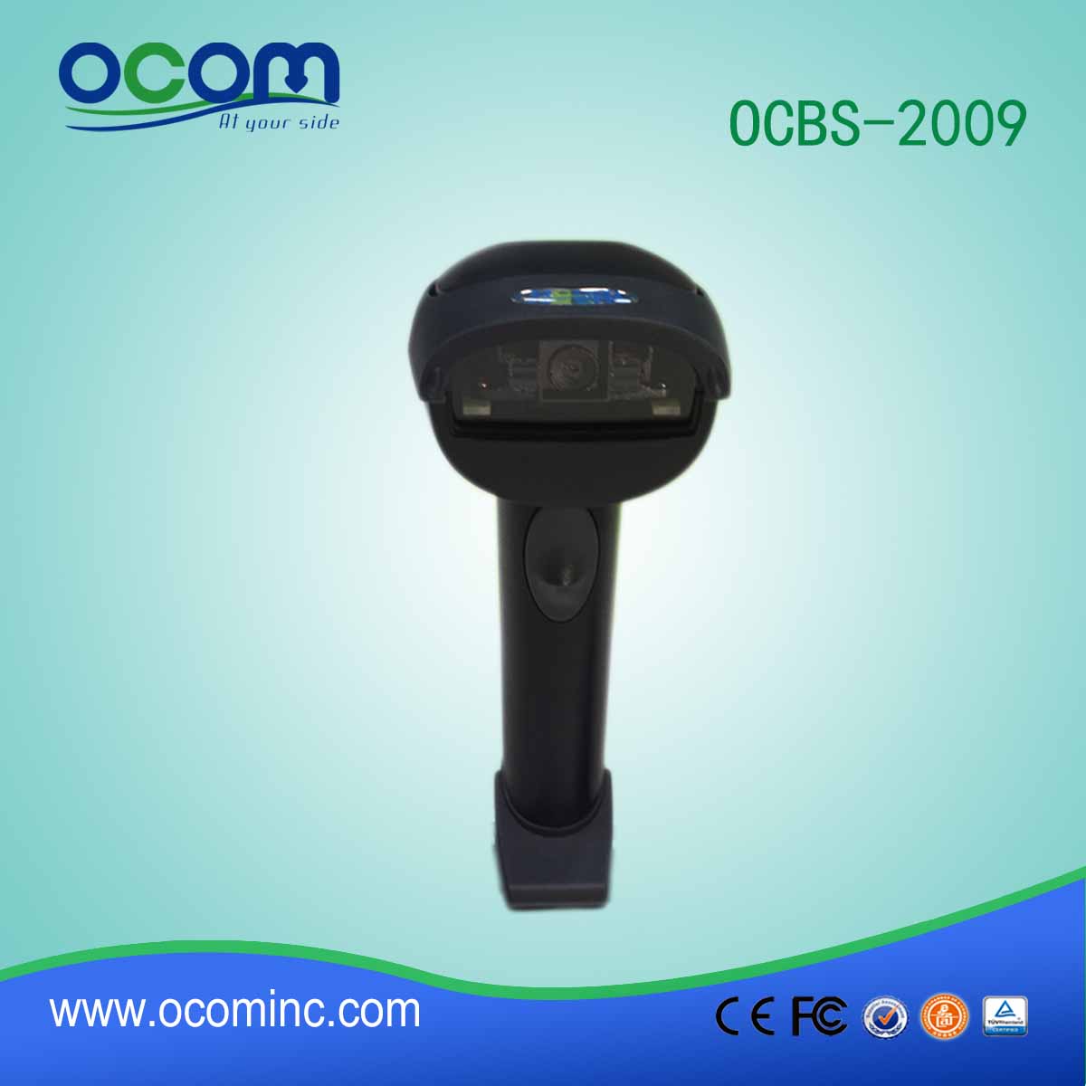 lector de escáner de código de USB barata de mano de dos dimensiones QR (OCBS-2009)