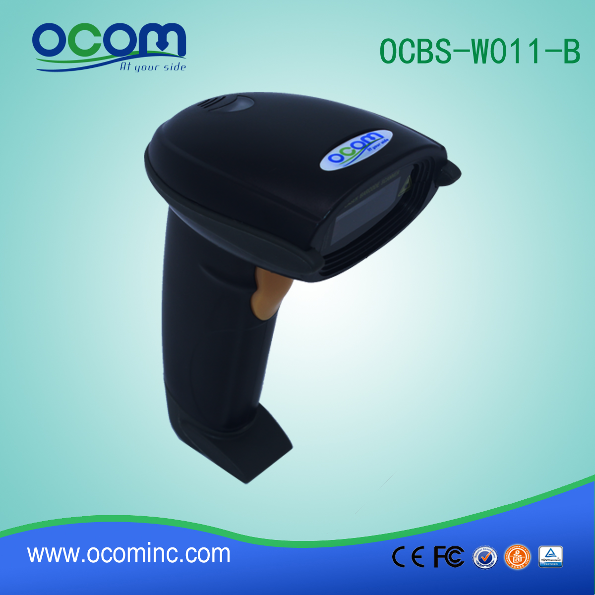 barata de mano portátil de código de barras inalámbrico escáner bluetooth (OCBS-W011)