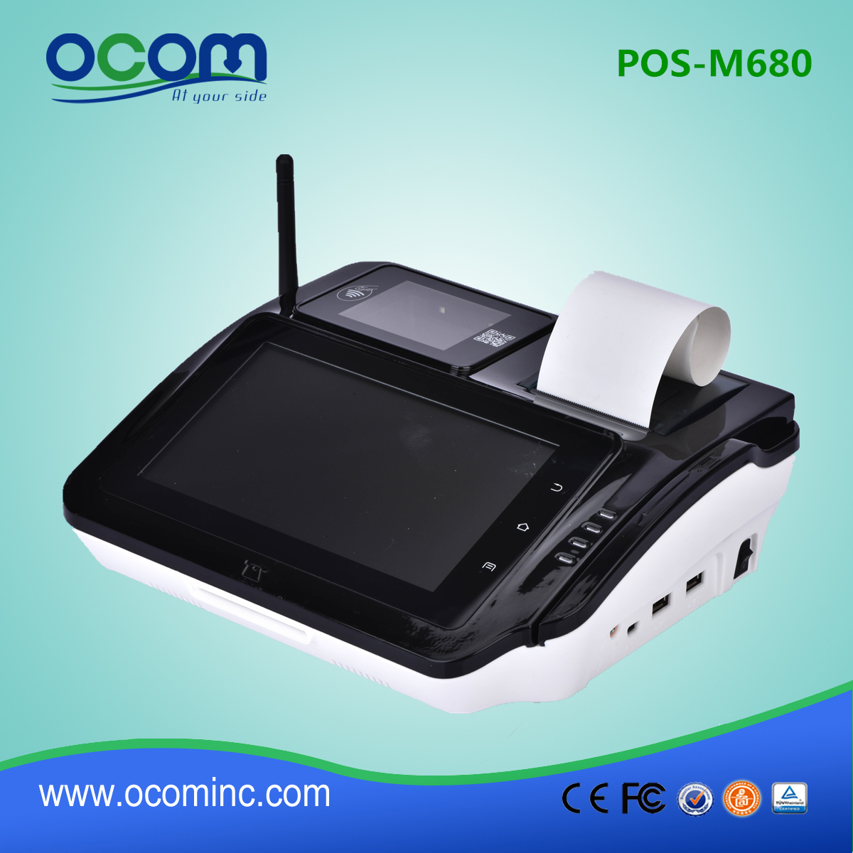 cheap touch screen 3G android pos terminal hardware device with sim card (POS-M680)