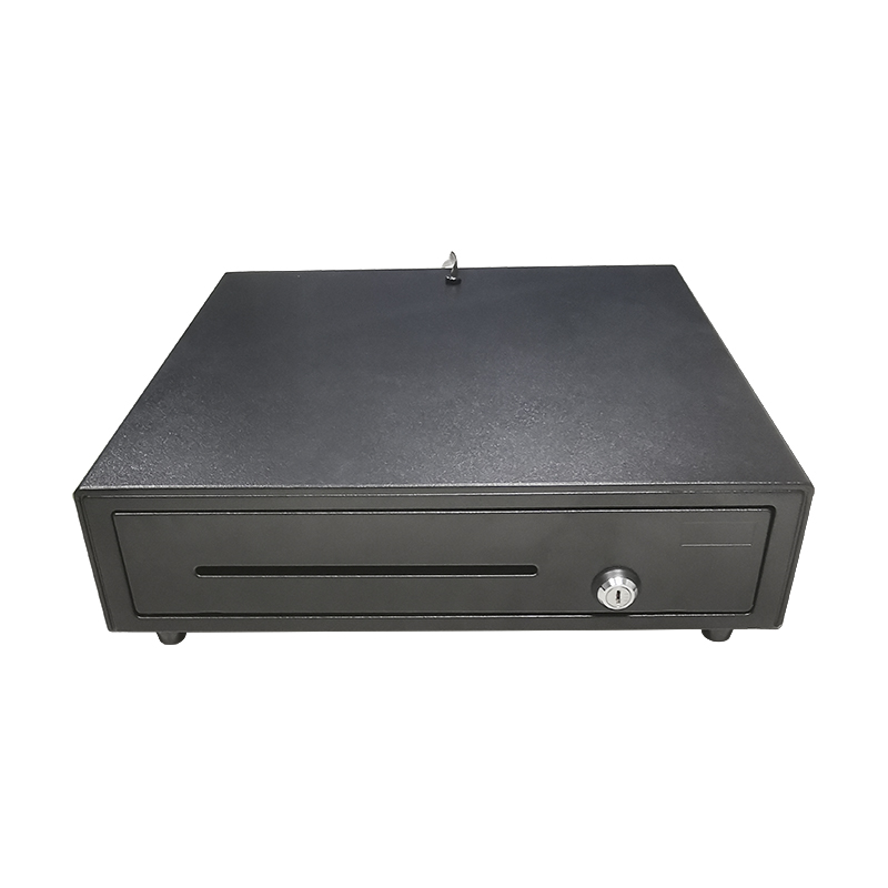 metal automatic open money box with money tray