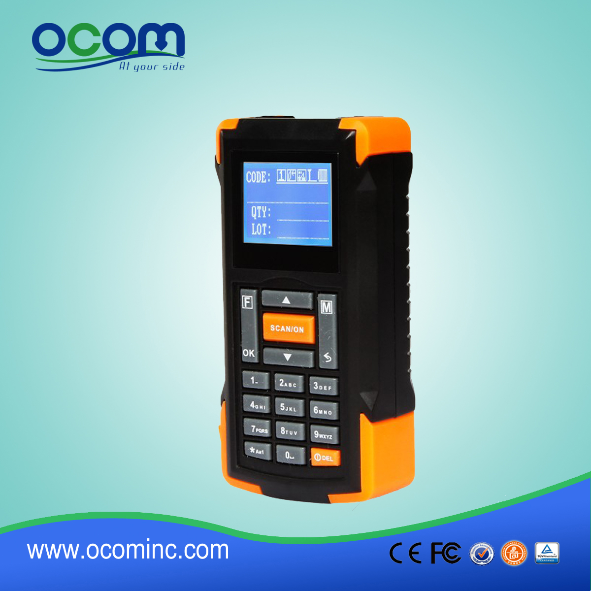 mini-scanner de codes à barres sans fil OCBS-D005