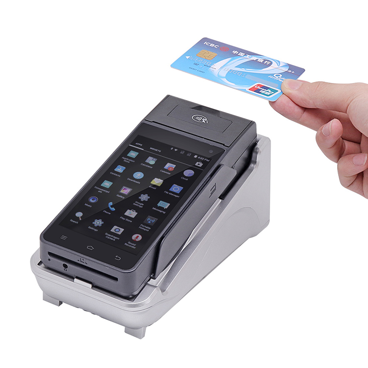 تسجيل النقود المحمولة آلة pos بلوتوث مع قارئ بطاقة