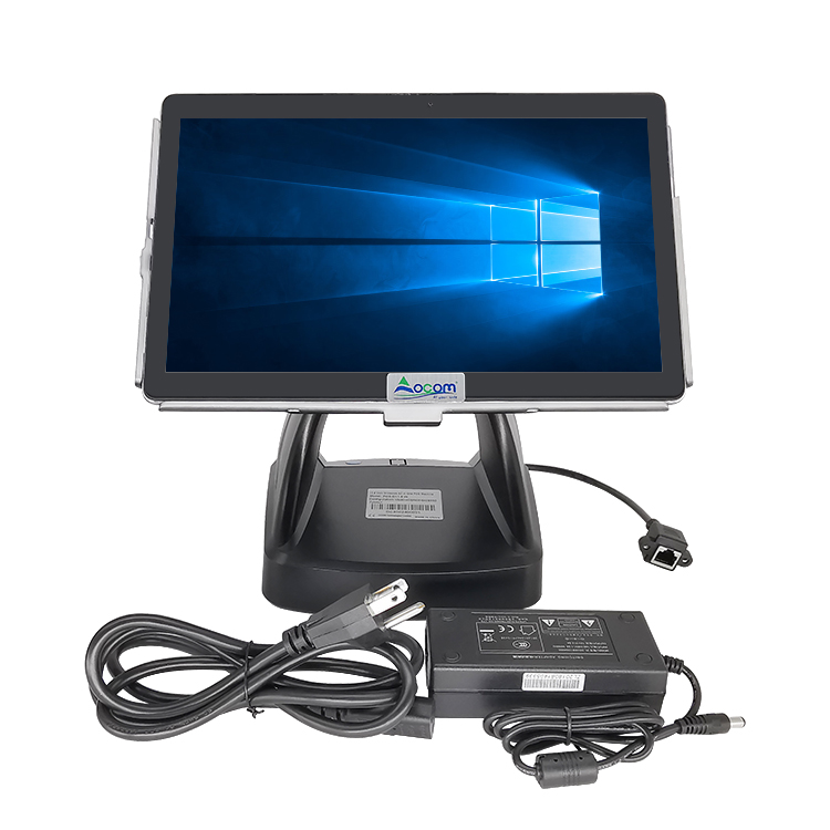 tablet POS terminal with detachable stand and integrated thermal printer