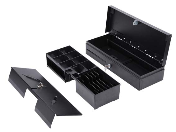 usb manual flip top metal cash drawer
