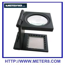 China 9005D Folding Magnifier com liga de zinco moldura preta, Folding Lupa fabricante