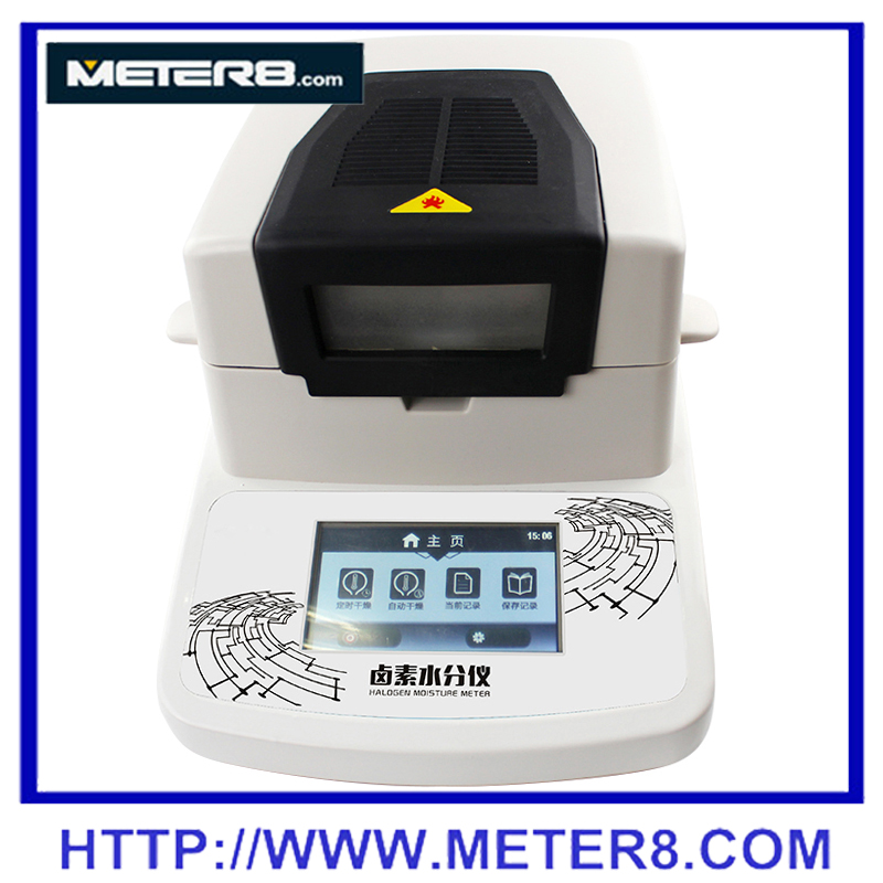 DHS-10 digitale halogeen vochtmeter, tabel halogeen Moicture meter