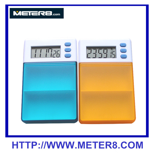 Pill DT-2813N numérique Timer Box, 4 compartiments boîte à pilules minuterie