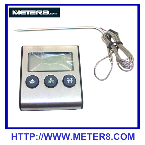 DTH-24, digitale voedsel thermometer met hoge temperatuur sensor en timer