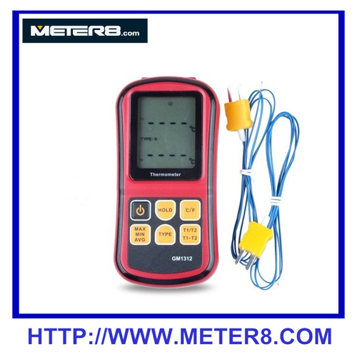 Thermomètre thermocouple GM1312, multi-canal thermocouple Thermomètre Thermomètre thermocouple numérique