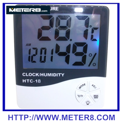 HTC-18  Luminous display clock temperature and humidity meter