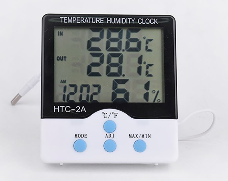 Higrômetro de temperatura do relógio HTC-2A