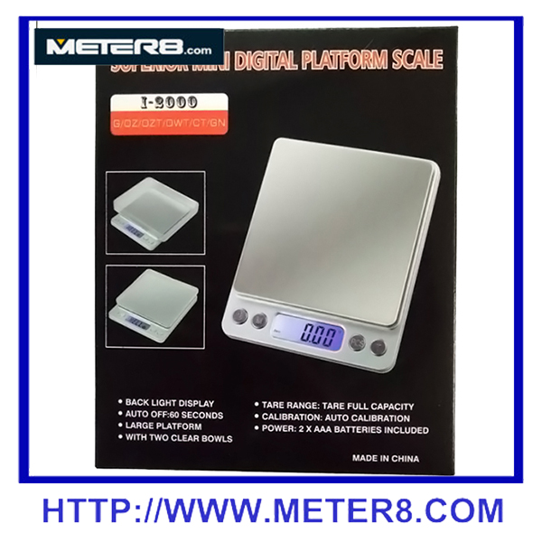 Bilancia digitale mini scala I2000 superiore, bilancia elettronica Kitken