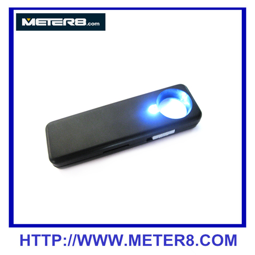 MG21004 10X lupa de mano con luz LED, LED Lupa OEM de la ayuda, Rectángulo lupa de mano