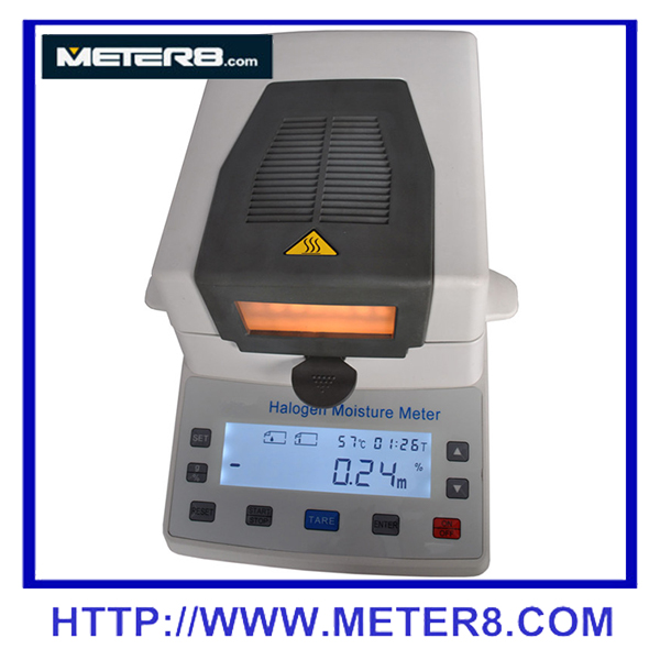 Nuevo tipo de instrumento de prueba de humedad de alta velocidad infrarrojos medidor de humedad halógeno MS110